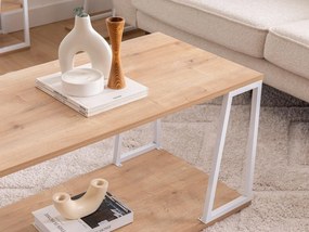 Măsuță de cafea Nidupe 2 (stejar zafir + alb) . 1093306