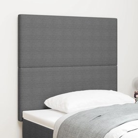 vidaXL Tăblie de pat design simplu, gri deschis, 80 cm, catifea raiată