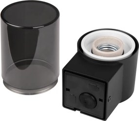 Aplica de perete pentru exterior 1xE27/40W/230V IP44 negru/fumuriu
