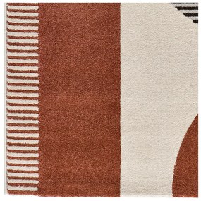 Covor roșu-gri 200x290 cm Gaia – Universal