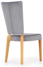 Scaun de bucaterie Rois, stejar gri/miere
