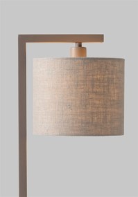 Veioza metal sand si abajur in deschis Boston