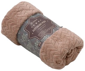 Patura din microplus Culoare roz vintage, DELORA 150x200 cm