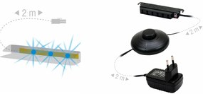 Iluminat pentru mobilier Led albastru (cu alimentare). 740364