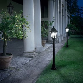 Ideal lux - Lampadar exterior 1xE27/60W/230V negru