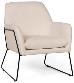 Fotoliu design crem MILAN