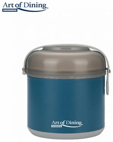CASEROLA TERMICA 600 ML, LOCA, ALBASTRU