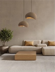 Lustra suspendata design modern, Stone Brown, AERE, L 40cm