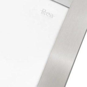 Cabina de dus Rea City cu cadita neagra 90x90 cm crom periat