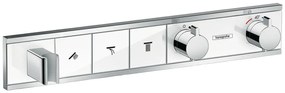 Hansgrohe RainSelect baterie cadă-duș ascuns cu termostat crom-alb 15356400