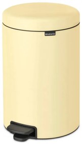 Cos cu pedala Brabantia NewIcon 649044, 20 L, Inchidere lina, Baza antiderapanta, Galben