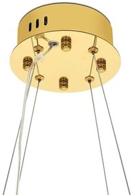 Lustra LED suspendata design modern Glamor 60 auriu