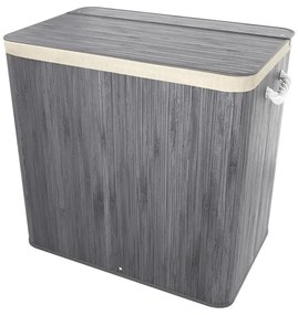 Juskys Coș de bambus Curly 150 L - gri