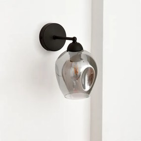 Lampă de perete LILI 1xE27/15W/230V negru/gri