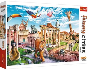 PUZZLE 1000 ORASE AMUZANTE ROMA SALBATICA