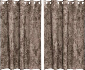 vidaXL Cortine din catifea 2 pcs Cappuccino 175 x 140 cm Catifea