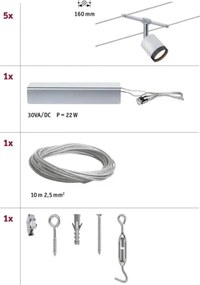 Paulmann 3981 - Set 5x LED 4W spot TUBE 230V