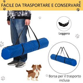 PawHut Set de 4 Obstacole Reglabile pentru Antrenamentul Câinilor, Înălțime Ajustabilă, pentru Dresaj și Agilitate, Albastru | Aosom Romania