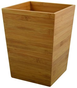 Coș de gunoi în culoare naturală din bambus 3 l – MSV
