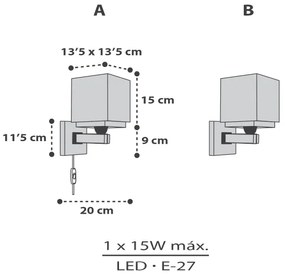 Aplică pentru copii Dalber 63379 LITTLE PIXEL 1xE27/15W/230V