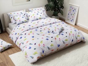 Lenjerie de pat din bumbac VARA COLORATA alb Dimensiune lenjerie de pat: 70 x 90 cm | 140 x 200 cm