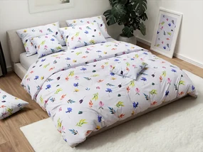 Lenjerie de pat din bumbac VARA COLORATA alb Dimensiune lenjerie de pat: 70 x 90 cm | 140 x 200 cm