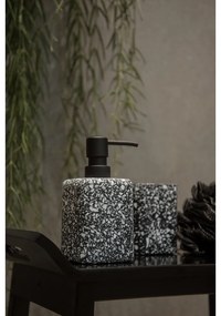 Recipient pentru periuțe de dinți Wenko Terrazzo, negru
