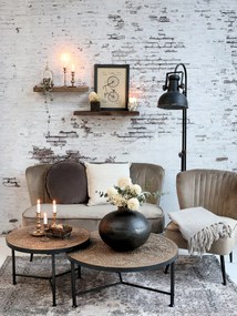 Lampadar negru din metal, handmade, Factory