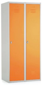 Dulap metalic, 80 x 50 x 180 cm, blocare, portocaliu - ral 2004