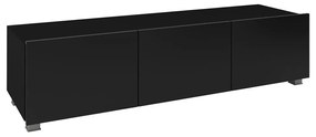 Masă TV/Dulap Brenali 150 BR04 (Negru + Negru lucios ). 1053840