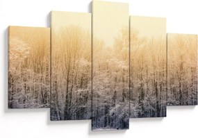 Tablou cu pădure geroasă (150x105 cm)