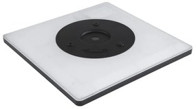 Plafoniera LED design slim Sapana negru 42x42cm