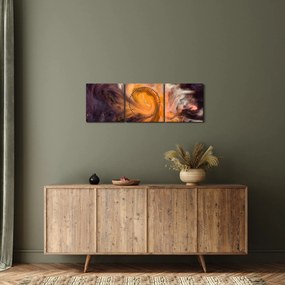 Tablou abstract - universul (cu ceas) (90x30 cm)