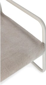 Fotoliu bej cu tapițerie din chenille Vince – MOME