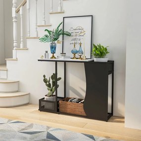 Consolă cu blat din imitație de marmură