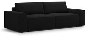 Canapea neagră extensibilă 247 cm Jodie – Micadoni Home