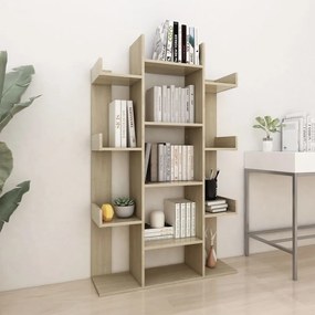 808903 vidaXL Bibliotecă, stejar sonoma, 86x25,5x140 cm, PAL