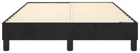 Cadru de pat box spring, negru, 120x200 cm, catifea Negru, 25 cm, 120 x 200 cm