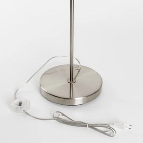 Brilagi - Lampă LED de podea CERIA, 1xE27/40W/230V, Ø 30 cm, bej/crom mat