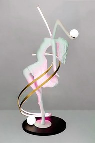 Lampa de podea decorativa cu design original cu LED RGB Balerina White