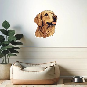 PIPPER. Autocolant Golden Retriever mărimea: 15cm