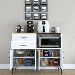 Dulap Jeby Walnut and White