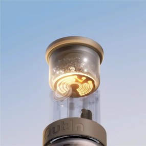 Espressor portabil Outin Mino SG, 22 bari, 9000 mAh, 70 ml, Extractie la 93,3°C, Cafea macinata si capsule Nespresso, USB-C, Gri