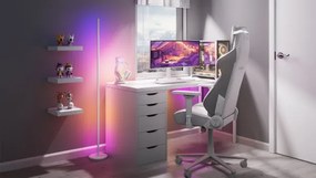 Nanoleaf NL7204K0201A070-LEDRGBW Lampă de podea dimabilă LED RGBW 22W/230V 2200-6500K Wi-Fi albă