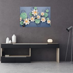 Tablu cu nufăr (90x60 cm)