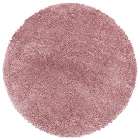 Covor roz rotund ø 80 cm Fluffy – Ayyildiz Carpets