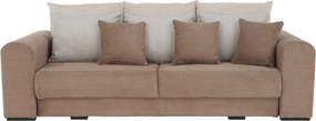 Canapea foarte spaţioasă, maro deschis, bej, crem, GILEN BIG SOFA