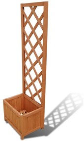 Spalier cu masca ghiveci 40 x 30 x 135 cm 1, Maro, 40 x 30 x 135 cm