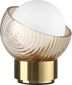 Ideal Lux - Lampă de birou LED BLOOM 1xG9/3W/230V, aurie/bej fumuriu