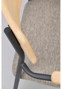 Scaune de dining bej/natural 2 buc. Maymont – Rowico